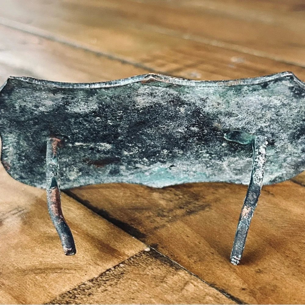 ***SOLD***
1902 Antique Bronze Cement Sidewalk Plate/Medallion - Picture 6 of 8